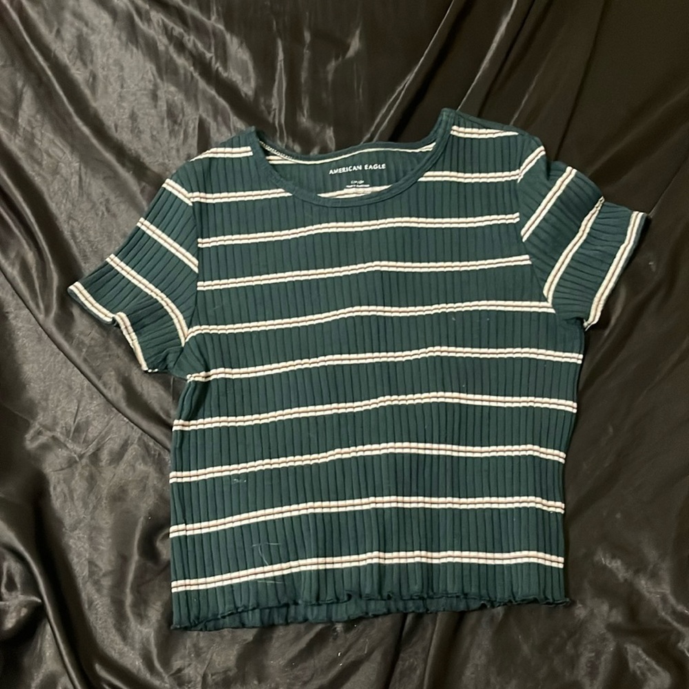American eagle striped crop top.